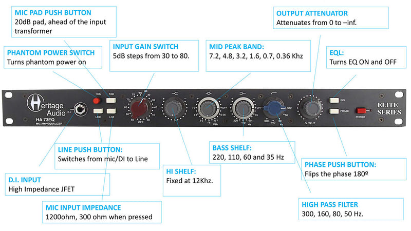 Heritage Audio HA-73EQ Elite Mic Preamp & EQ