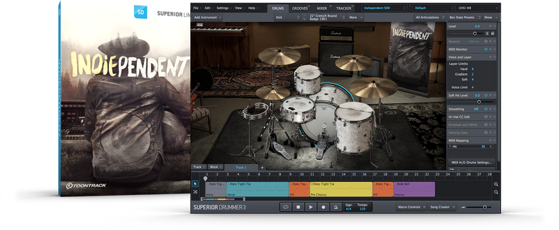 Toontrack Indiependent SDX Expansion Pack