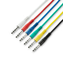 Adam Hall Pack of 6 Balanced Jack Patch Cables 0.9m