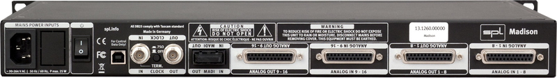 SPL Madison 16-Channel AD/DA Converter & MADI Interface