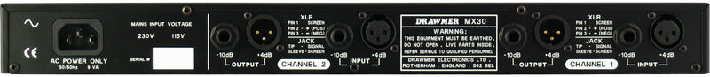 Drawmer MX30-Pro Dual Gated Compressor Limiter