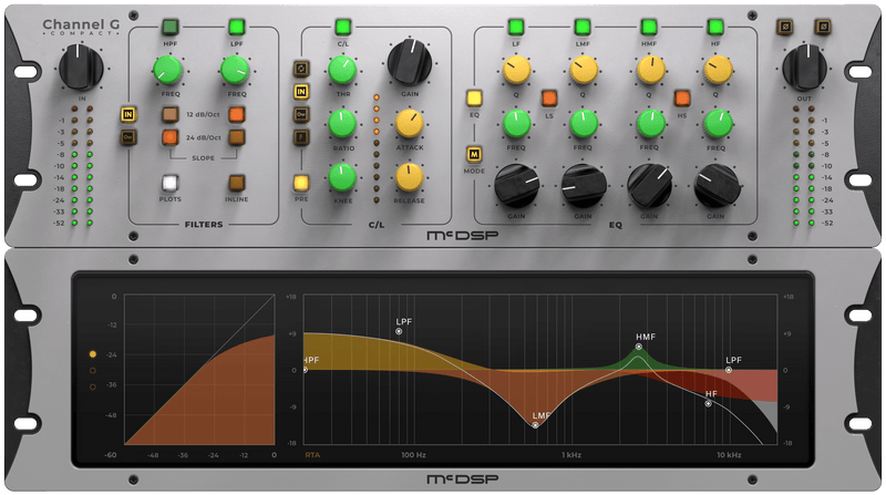 McDSP Channel G Compact Channel Strip Plug-In - HD v7