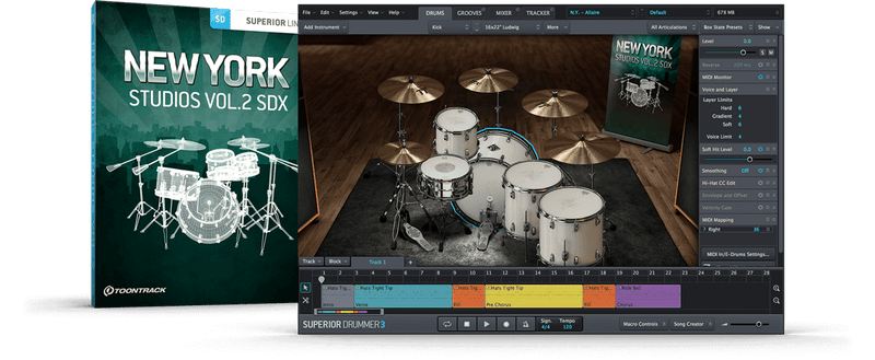 Toontrack New York Studios Vol. 2 SDX Expansion