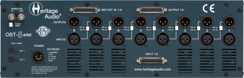 Heritage Audio OST-8 Adat 500-Series Chassis