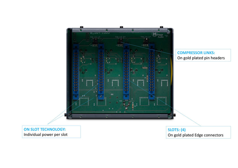Heritage Audio OST4 v2.0 4-Slot 500-Series Chassis