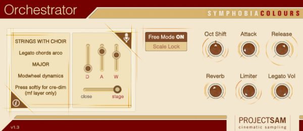 Project SAM Symphobia Colours: Orchestrator