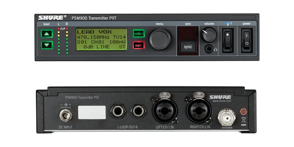 Shure P9T Wireless IEM Transmitter - PSM 900 Series