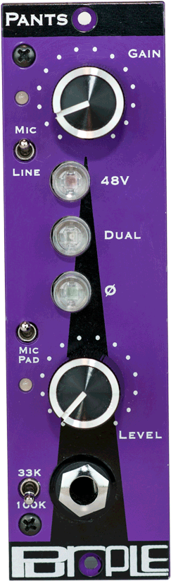 Purple Audio 5M2 Pants 500 Series Mic Preamp