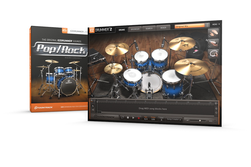 Toontrack Pop/Rock EZX Expansion Pack