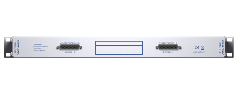 RME DTOX-16 Universal XLR - DSub Breakout Panel