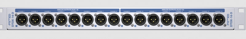 RME DTOX-16 Universal XLR - DSub Breakout Panel