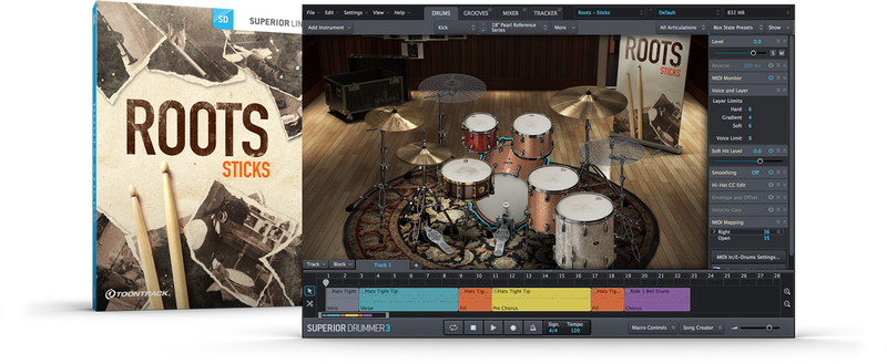 Toontrack Roots SDX Expansion Pack - Sticks