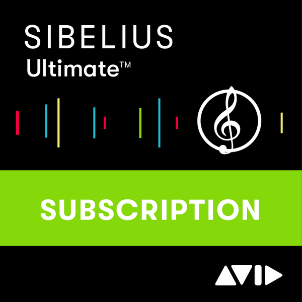 Avid Sibelius Ultimate Notation Software - 1Y Subscription