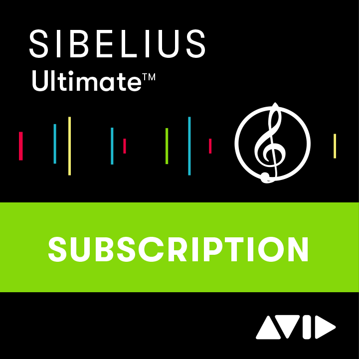 Avid Sibelius Ultimate Notation Software - 1Y Subscription