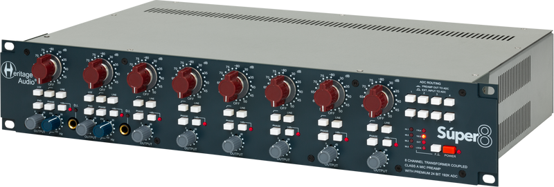 Heritage Audio Súper 8 8-Channel Mic Pre with Digital Out