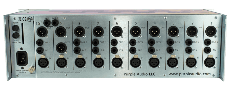 Purple Audio Sweet Ten Rack 500 Series Chassis