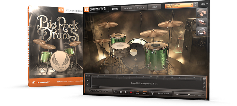 Toontrack Big Rock Drums EZX Expansion Pack