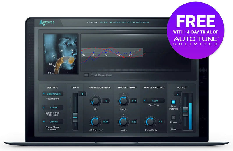 Antares Throat Physical Modeling Voice Designer Plug-In