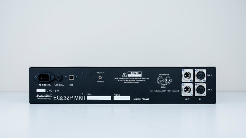 Bettermaker EQ 232P MKII Remote Stereo Equalizer