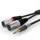 Sommer Cable Stereo Minijack - 2 x MXLR Cable 3m
