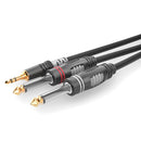 Sommer Cable Stereo Minijack - 2 x 1/4" TS Cable 3m
