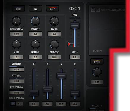 Nektar Bolt Harmonics Synthesizer Virtual Instrument