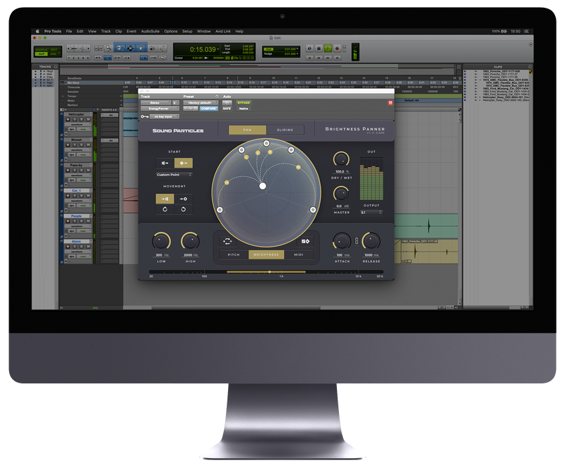 Sound Particles Brightness Panner