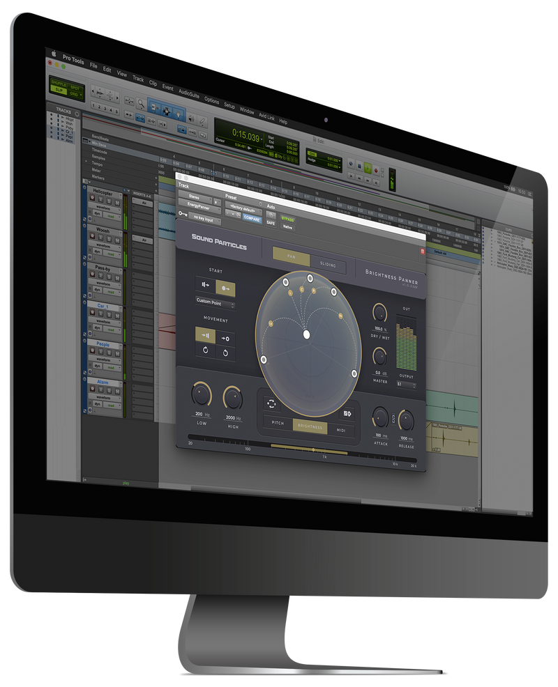 Sound Particles Brightness Panner