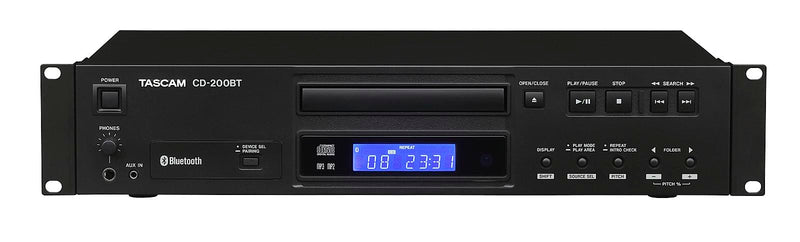 Tascam CD-200BT CD Player with Bluetooth Receiver