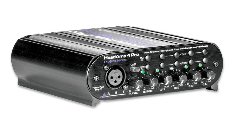 ART Headamp 4 Pro Headphone Amplifier with Talkback