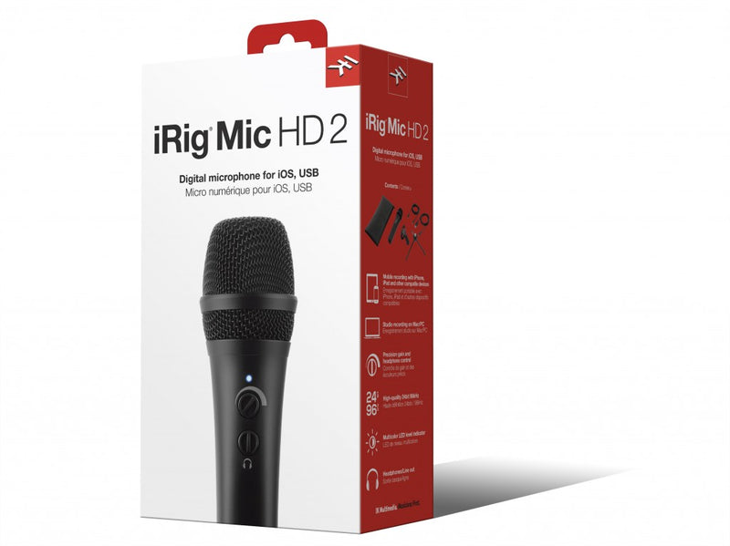 IK Multimedia iRig Mic HD 2 Handheld Mic for Mobile Devices