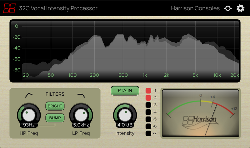 Harrison 32C Vocal Intensity Processor Plug-In
