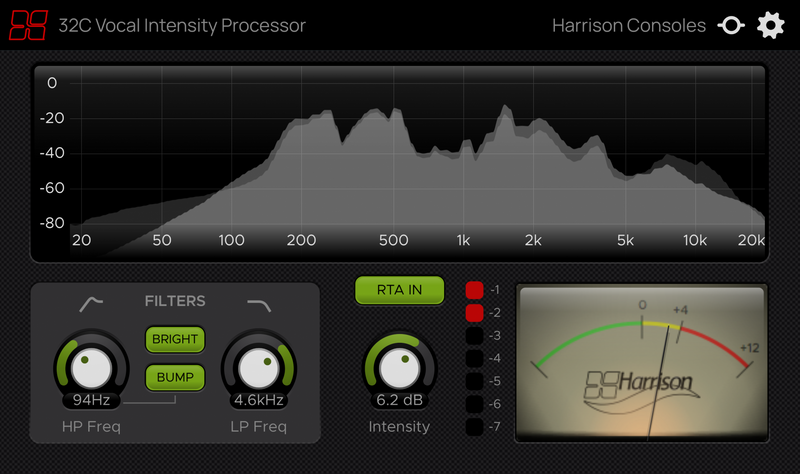 Harrison 32C Vocal Intensity Processor Plug-In
