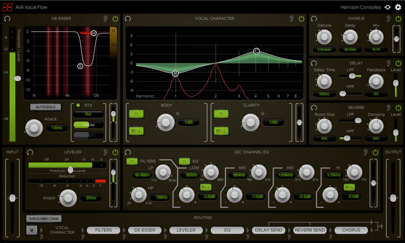 Harrison AVA Vocal Flow Plug-In