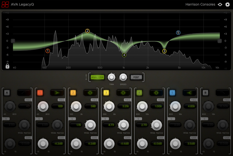 Harrison AVA LegacyQ EQ Plug-In