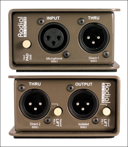 Radial Engineering JS2 / JS3 Passive Mic Splitters