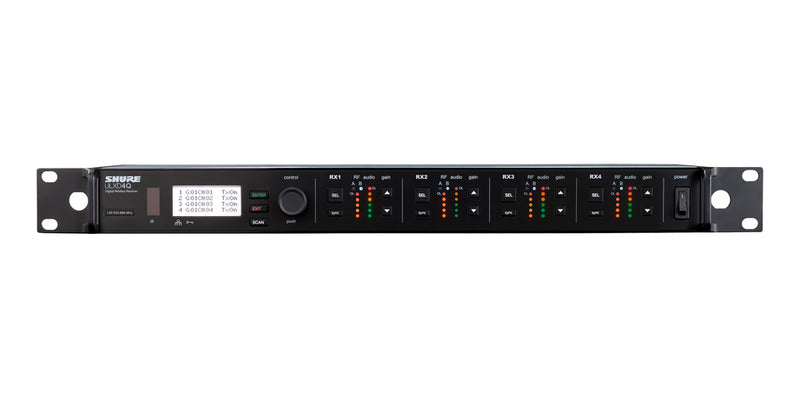 Shure ULXD4Q Diversity Quad-Channel Digital Receiver