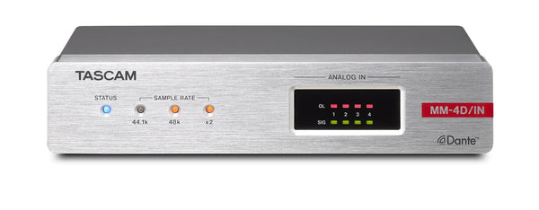 Tascam MM-4D/IN 4-Ch. Analogue-Dante Converter