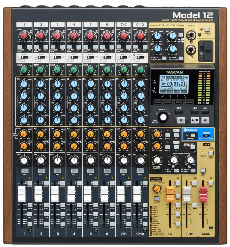 Tascam Model 12 Mixer / Interface /  Recorder / Controller