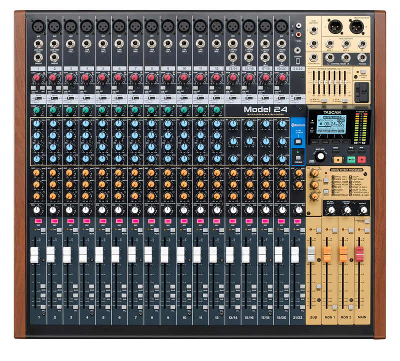 Tascam Model 24 Analogue Mixer With 24-Track Recorder