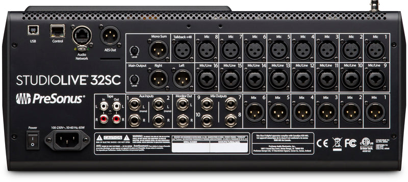 Presonus StudioLive 32SC 32-Ch. Digital Console / Recorder