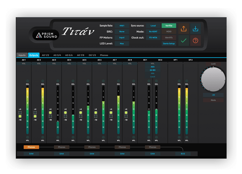 Prism Sound Titan Audio Interface