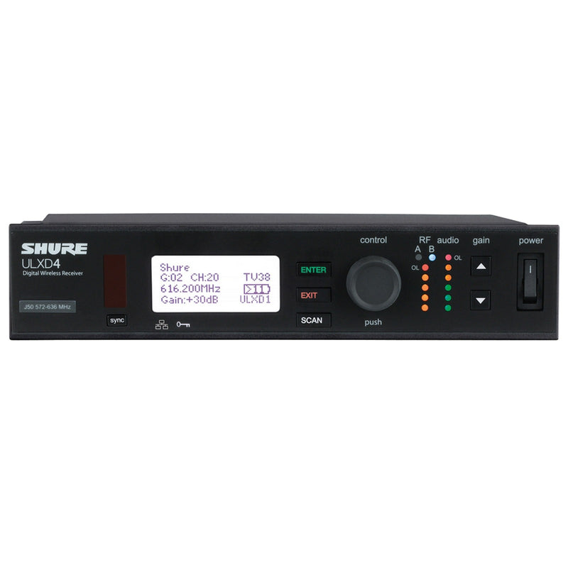 Shure ULXD4 Diversity Single Channel Digital Receiver