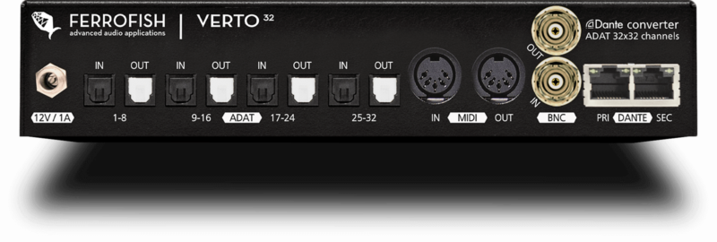 Ferrofish Verto 32 32-Channel Adat - Dante Converter