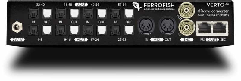 Ferrofish Verto 64 64-Channel Adat - Dante Converter